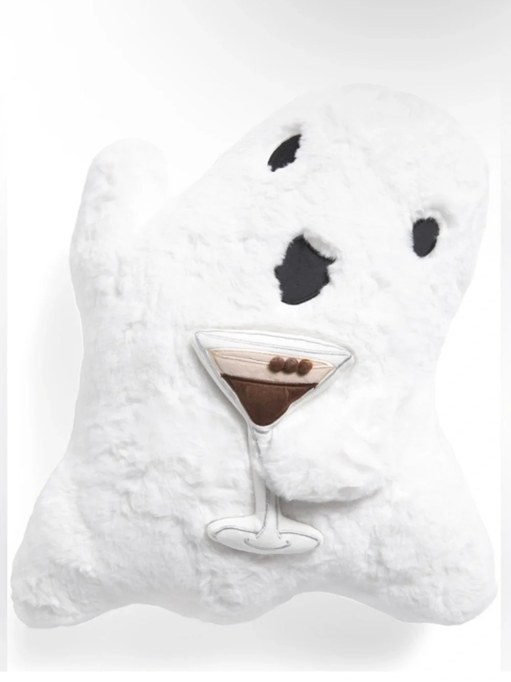 NWT Martha Stewart Espresso Martini Ghost Halloween Pillow